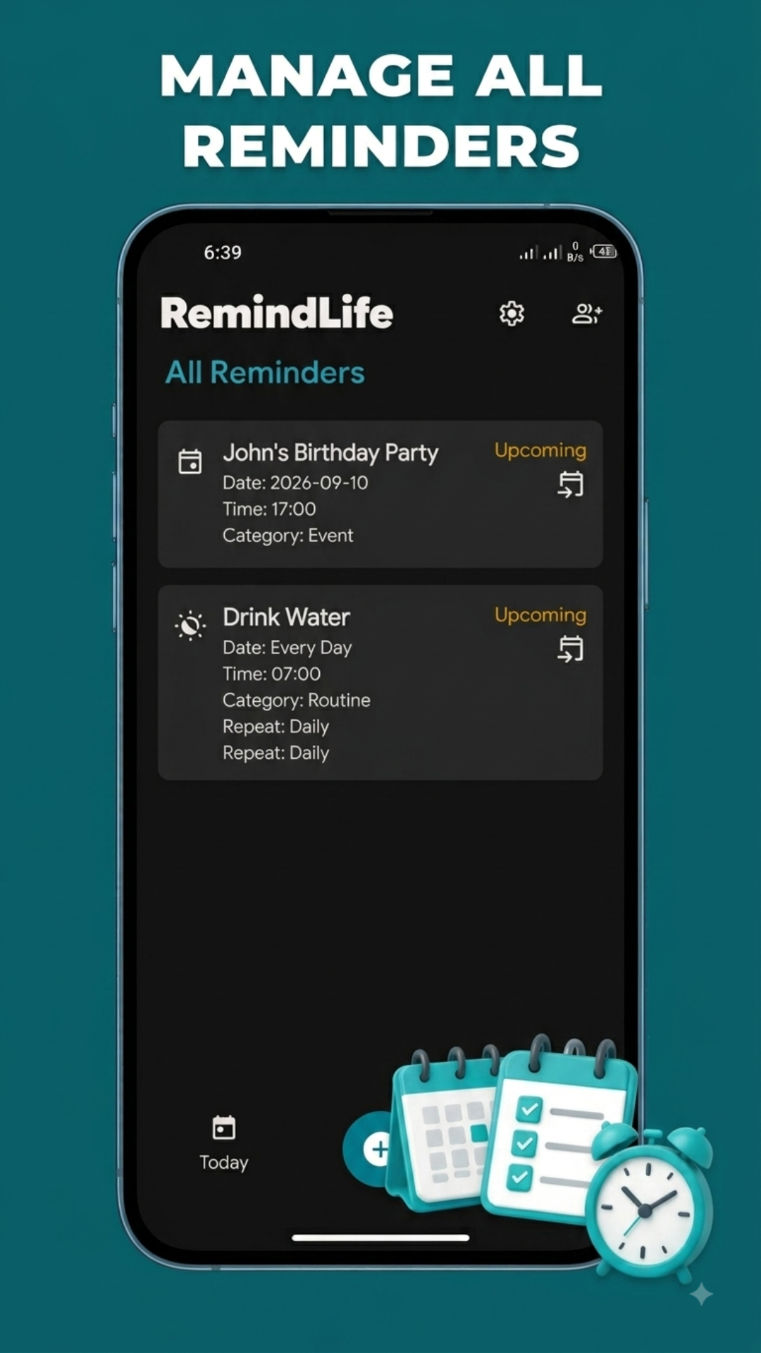 RemindLife screenshot